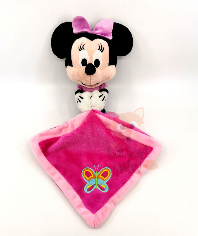  - minnie mouse - plush with comforter pink butterfly 